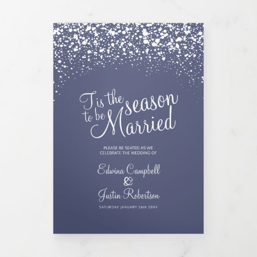 Kerstwinter: sneeuwblauw drieluik programma (Cover)