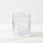 Kerstwinter sneeuwpoolvos, speciaal aangepast matglas koffiemok (Center)