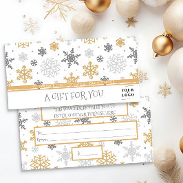 Kerstwinter Snowflake - Aangepaste zakelijke Logo