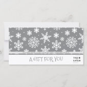 Kerstwinter Snowflake Mijn aangepaste zakelijke Lo (Voorkant)