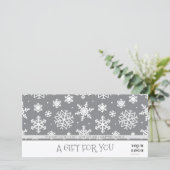 Kerstwinter Snowflake Mijn aangepaste zakelijke Lo (Staand voorkant)