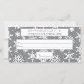 Kerstwinter Snowflake Mijn aangepaste zakelijke Lo (Achterkant)