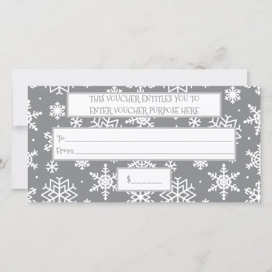 Kerstwinter Snowflake Mijn aangepaste zakelijke Lo (Achterkant)