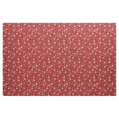 Kerstwinter Snowflakes Pattern Red en White Stof (Yard (91,4 cm))