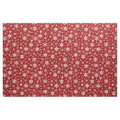 Kerstwinter Snowflakes Pattern Red en White Stof (Fat Quarter)