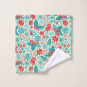 Kerstwinter Song Bird Bad Handdoek (Wasdoekje)