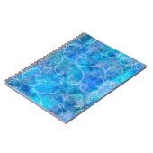 Kerstwinter Storm Victoriaans Filigree Swirls B Notitieboek (Linkerzijde)