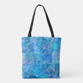 Kerstwinter Storm Victoriaans Filigree Swirls B Tote Bag (Achterkant)