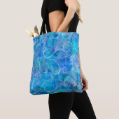 Kerstwinter Storm Victoriaans Filigree Swirls B Tote Bag (Dichtbij)