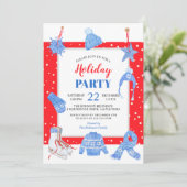 Kerstwinter vakantie feest Het is koud buiten Kaart (Staand voorkant)