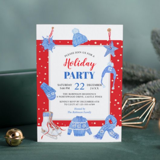 Kerstwinter vakantie feest Het is koud buiten Kaart