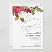 Kerstwinter Verloving Kaart (Voorkant)