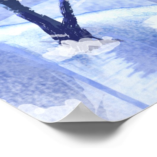 Kerstwinter Waterverf Poster voor het schilderen v (Hoek)