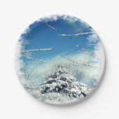 Kerstwinter Wonderland 7-inch Bord (Voorkant)