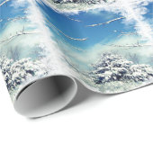 Kerstwinter Wonderland Cadeaupapier (Rol Hoek)