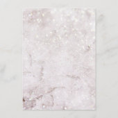 Kerstwinter Wonderland Magische bruiloft Menu (Achterkant)