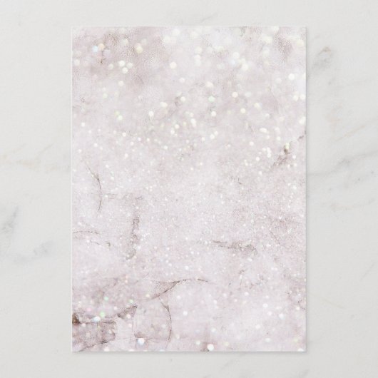 Kerstwinter Wonderland Magische bruiloft Menu (Achterkant)