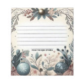 Kerstwinter Wonderland Notitieblok (Voorkant)