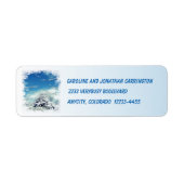 Kerstwinter Wonderland Return Address Labels (Voorkant)