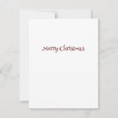 Kerstwinter Wonderland Sneeuwman Kaart (Achterkant)