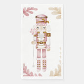 Kerstwinter wonderland snoep Notenkraker Servet (Voorkant)