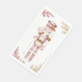 Kerstwinter wonderland snoep Notenkraker Servet (Hoek)