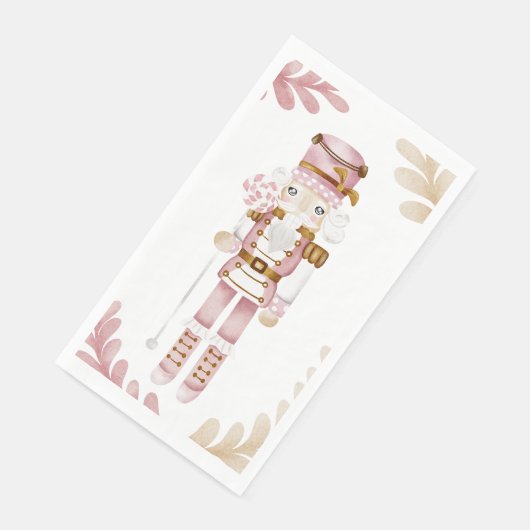 Kerstwinter wonderland snoep Notenkraker Servet (Hoek)