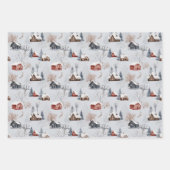 Kerstwinter Wonderland Verpakkingsbladen Inpakpapier Vel (Voorkant 2)