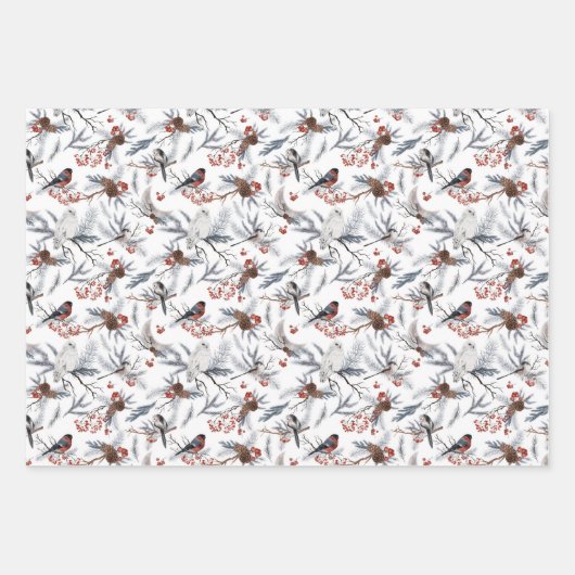 Kerstwinter Wonderland Verpakkingsbladen Inpakpapier Vel (Voorkant)