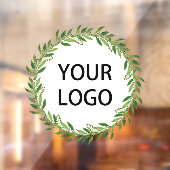 Kerstwinter Wreath Logo Raamsticker (Vel 2)