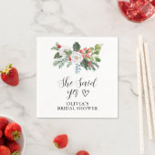 Kerstwinter Ze zei ja Vrijgezellenfeest Servet (Insitu)