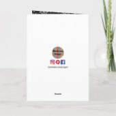 Kerstwinter - zwart-wit kaart (Achterkant)