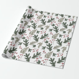 Kerstwinterbijkantoren Gift Wrapping Paper Cadeaupapier