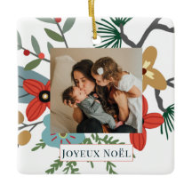 Kerstwinterbloemen Joyeux Noël Holiday Foto