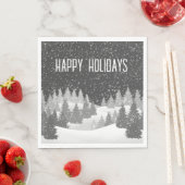 Kerstwinterbonnen Napkins Servet (Insitu)