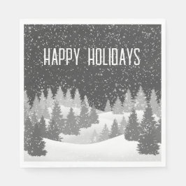 Kerstwinterbonnen Napkins Servet