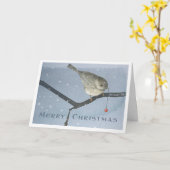 Kerstwintercichoreikaart Kaart (Gele Bloem)