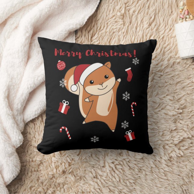 Kerstwinterdieren Kussen (Deken)
