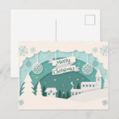 Kerstwinterdorp Briefkaart (Voorkant / Achterkant)