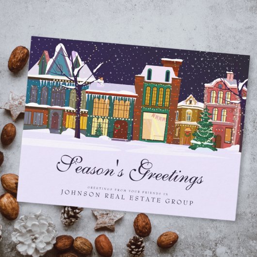 kerstwinterdorp | Groeten van het seizoen Briefkaart