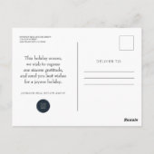 kerstwinterdorp | Groeten van het seizoen Briefkaart (Achterkant)