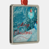 Kerstwinterdorp Metalen Ornament (Rechts)