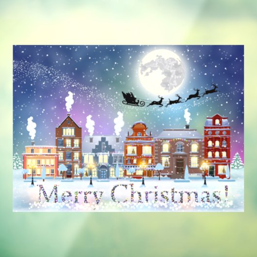 Kerstwinterdorp raamsticker (Vel 3)