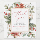 kerstwinteretiket Vrijgezellenfeest Wijnflesetiket Wijn Etiket (Enkel label)