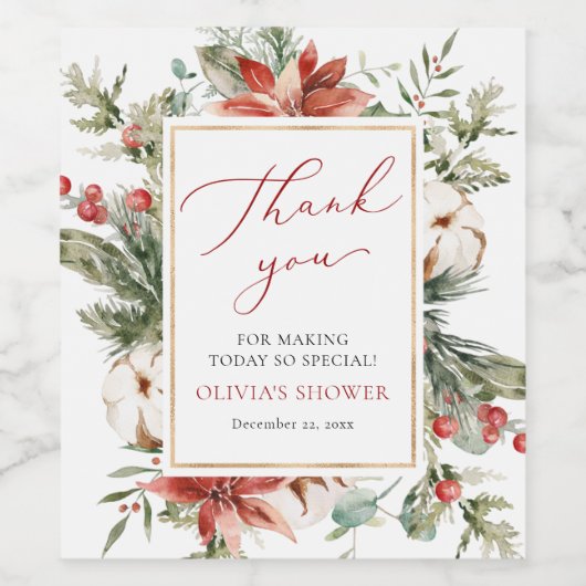 kerstwinteretiket Vrijgezellenfeest Wijnflesetiket Wijn Etiket (Enkel label)