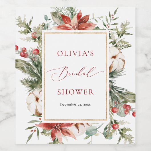 kerstwinteretiket Vrijgezellenfeest Wijnflesetiket Wijn Etiket (Enkel label)