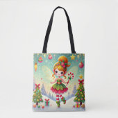 kerstwinterfee tote bag (Voorkant)