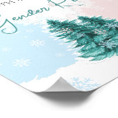 Kerstwinterfeest Poster (Hoek)