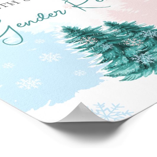 Kerstwinterfeest Poster (Hoek)