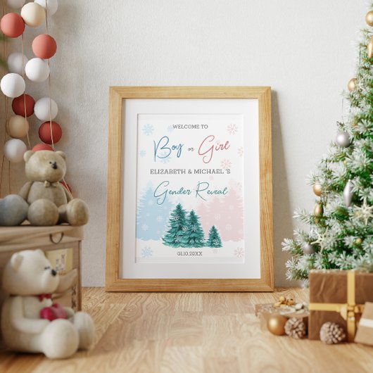 Kerstwinterfeest Poster